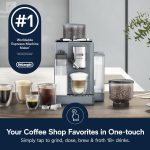 De'Longhi Rivelia Automatic Espresso Machine - 18 One-Touch Recipes with Dual Bean Hoppers - Image 4