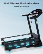 BORGUSI Auto Incline Treadmill - 3.5HP Folding Treadmill with 15% Incline & 36 Programs - USNC-CTM5314P - Image 7