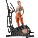 Niceday Elliptical Machine with 18" Stride & 16 Resistance Levels - CT11S-18-Black