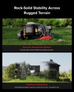 roborock RockMow X120H LiDAR Robot Lawn Mower - AWD for 80% Slopes & 0.49 Acre with 4G - RockMow X120H LiDAR - Image 5