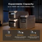 EF ECOFLOW DELTA 3 Max Plus Portable Power Station - 2,048Wh LiFePO4 with 3000W Output & 3800W X-Boost - EF-DL3-MP - Image 6