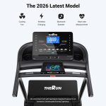 THERUN T15 Series Treadmill - 20% Auto Incline with 12 MPH & 55" Deck - T15 Series - Image 6