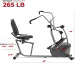 Sunny Health & Fitness Recumbent Cross Trainer with 8 Resistance Levels & SunnyFit App - SF-RBE420035 - Image 6