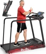 REDLIRO Walking Treadmill for Seniors - 400 lb Capacity with 0.3 MPH Start & Long Handrails - CS1272