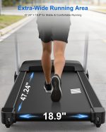 HUAGEEED Treadmill with 18% Auto Incline - 3.5HP Motor & 400 lb Capacity - CTM5312 - Image 5