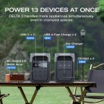 EF ECOFLOW DELTA 3 Solar Generator with 160W Solar Panel - 1024Wh LiFePO4 with 1800W Output - EF-DL-H10-3 - Image 3