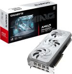 GIGABYTE Radeon RX 9070 XT Gaming OC ICE 16G Graphics Card - 16GB GDDR6, WINDFORCE Cooling, Dual BIOS - GV-R907XGAMINGOCICE-16GD