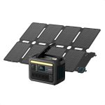 Anker SOLIX C800X Portable Power Station + 100W Solar Panel - 768Wh LiFePO4 with 1200W Output & Camping Lights - A1755