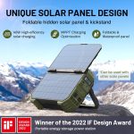 BROWEY S1600 Portable Power Station - 1024Wh LiFePO4 with 1600W Output & Built-in 40W Solar Panel - DS-S1600 - Image 2