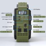 BROWEY S1600 Portable Power Station - 1024Wh LiFePO4 with 1600W Output & Built-in 40W Solar Panel - DS-S1600 - Image 7