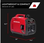 Honda EU2200i Inverter Generator - 2200W Portable with CO-MINDER & My Generator App - EU2200ITAN - Image 6