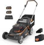 WORX 40V 21" Push Cordless Lawn Mower with (2) 5.0Ah Batteries - WG752