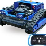 AIWEIYA AWY-550 Remote Control Lawn Mower - Gas-Electric Hybrid Crawler Mower for 45° Slopes - AWY-550