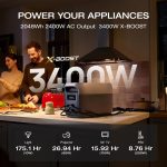 EF ECOFLOW DELTA 3 MAX Portable Power Station with 400W Solar Panel - 2048Wh with 3400W X-Boost - EF-DL-H02-3M - Image 3