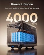 Anker SOLIX F3000 Portable Power Station - 3,072Wh LiFePO4 with 3,600W Output & 120V Generator Pass-Through - A1782 - Image 7