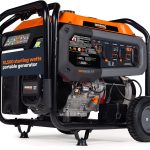 Generac GP9500E Tri-Fuel Portable Generator - 12,500W Gas/11,250W Propane/9,000W NG with Electric Start & COsense - G0080631