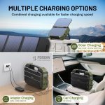 BROWEY S1600 Portable Power Station - 1024Wh LiFePO4 with 1600W Output & Built-in 40W Solar Panel + 120W Solar Panel - S1600 - Image 4