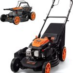 Gasxcel 21" Self-Propelled Gas Lawn Mower with 170cc Engine & 4-in-1 Cutting - WBLM01-7new