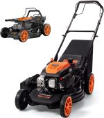 Gasxcel 21" Self-Propelled Gas Lawn Mower with 170cc Engine & 4-in-1 Cutting - WBLM01-7new
