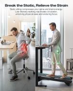 UREVO CyberPad Smart Walking Pad with 14% Auto Incline & Brushless Motor - URTM051 - Image 2