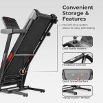 Sunny Health & Fitness Smart Wi-Fi Treadmill - Auto Incline with 9 MPH & 50" Deck - SF-T724012 - Image 9