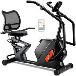 Kawnina Recumbent Exercise Bike with 16 Resistance Levels & 420 lb Capacity - USNC-CBK2412
