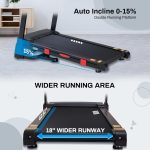 Ateedge Treadmill with 15% Auto Incline & 350 lb Capacity - 3.0HP Motor - USNC-CTM5311W - Image 2