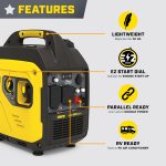 Champion 4000-Watt Portable Inverter Generator with CO Shield & RV Outlet - 100809 - Image 4