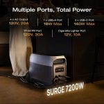 EF ECOFLOW DELTA 3 Ultra Portable Power Station - 3,072Wh LiFePO4 with 3,600W Output & XT60 Solar Cable - EF-DL-H01-3U - Image 5