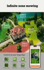 WORX WO7144 Robot Lawn Mower - Wire-Free RTK Cloud Navigation with AI Vision for 1/4 Acre - WO7144 - Image 6