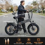 Jasion X-Hunter Folding Electric Bike - 1400W Peak Motor with 48V 13Ah Battery & 70 Mile Range - X-Hunter - Image 6