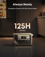 Anker SOLIX F3000 Portable Power Station - 3,072Wh LiFePO4 with 3,600W Output & 120V Generator Pass-Through - A1782 - Image 6