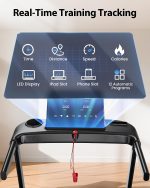 JAGJOG JT61 Foldable Treadmill with 15% Auto Incline & 3.0HP Motor - JT61 - Image 4