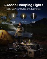 Anker SOLIX C800X Portable Power Station + 100W Solar Panel - 768Wh LiFePO4 with 1200W Output & Camping Lights - A1755 - Image 3