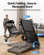 JAGJOG JT61 Foldable Treadmill with 15% Auto Incline & 3.0HP Motor - JT61 - Image 6