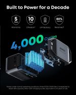 Anker SOLIX C1000 Gen 2 Portable Power Station with 100W Solar Panel - 1024Wh LiFePO4 with 2000W Output - A1763 - Image 6