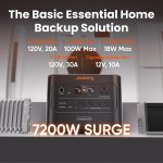 Jackery HomePower 3000 Portable Power Station - 3,072Wh LiFePO4 with 3,600W AC Output & ≤20ms UPS - JHP-3000C - Image 7