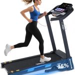BORGUSI Auto Incline Treadmill - 3.5HP Folding Treadmill with 15% Incline & 36 Programs - USNC-CTM5314P