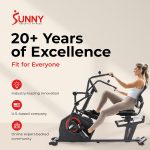Sunny Health & Fitness Recumbent Cross Trainer with 16 Resistance Levels & SunnyFit App - SF-RBE4886SMART - Image 8