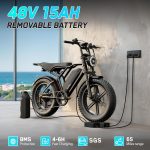 TS TST GRP LLC R004 Electric Bike - 1500W Peak Motor with 48V 15Ah Battery & Fat Tires - R004 - Image 3
