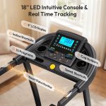 THERUN TR04 Incline Treadmill - 4.0HP Motor with 16% Auto Incline & 400 lb Capacity - TR04 - Image 3