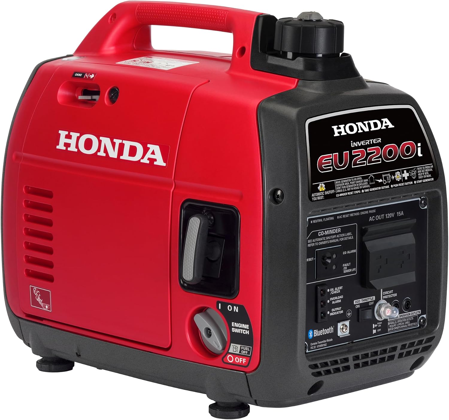 71mi7mkDdOL._AC_SL1500.jpg Honda EU2200i Inverter Generator - 2200W Portable with CO-MINDER & My Generator App - EU2200ITAN - Image 1