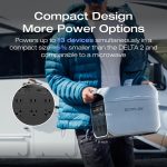 EF ECOFLOW DELTA 3 Plus Solar Generator with 400W Solar Panel - 1024Wh LiFePO4 with 1800W Output - EF-DL-H10-4 - Image 6