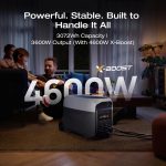 EF ECOFLOW DELTA 3 Ultra Solar Generator with 2x220W Solar Panels - 3072Wh LiFePO4 with 3600W Output & 7200W Surge - EF-DL-H01-3U - Image 3