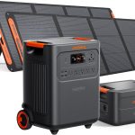 Jackery HomePower 3600 Plus Solar Generator - 7,168Wh LiFePO4 with 3,600W Output, Extra Battery & 2x200W Solar Panels - JHP-3600A