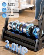 JAGJOG JT61 Foldable Treadmill with 15% Auto Incline & 3.0HP Motor - JT61 - Image 3