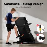 Yuejiqi 7210 Treadmill with 25% Auto Incline - 4.0HP Motor & 10 MPH - 7210 - Image 3
