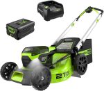 Greenworks 60V 21" Push Lawn Mower with 5.0Ah Battery & Charger - MO60L516
