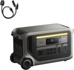 Anker SOLIX F3000 Portable Power Station - 3,072Wh LiFePO4 with 3,600W Output & 120V Generator Pass-Through - A1782