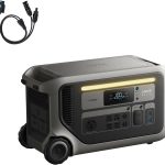 Anker SOLIX F3000 Portable Power Station - 3,072Wh LiFePO4 with 3,600W Output & 120V Generator Pass-Through - A1782